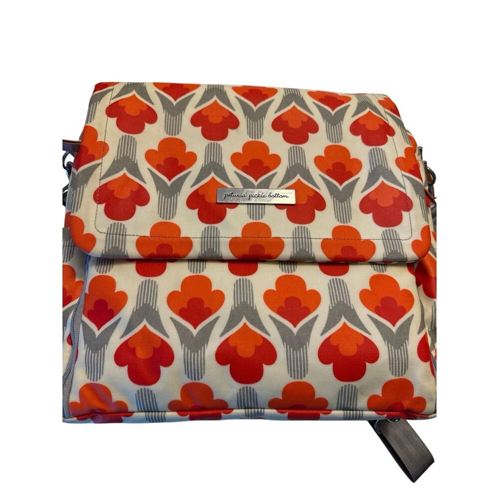 Petunia Pickle Bottom Boxy Baby Bag | Coated Canvas | Excellent Condition